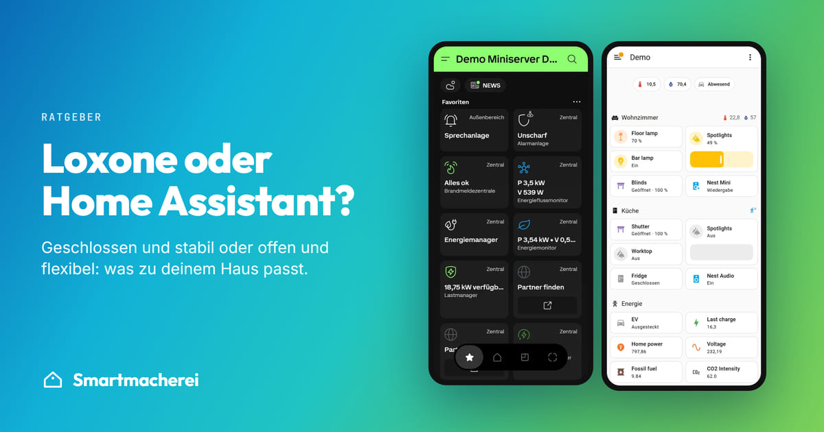 Loxone und Home Assistant im Vergleich