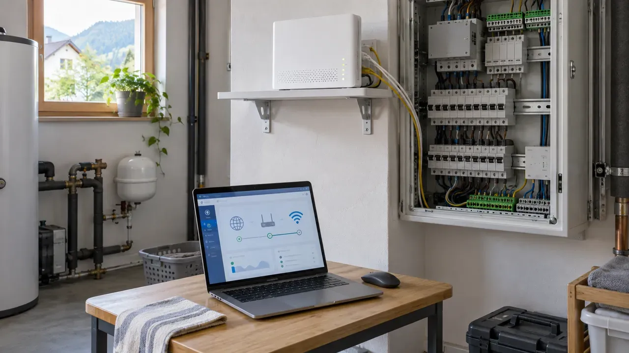 Skizze: neuer Router und Miniserver in verschiedenen Adressbereichen